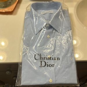 Vintage Christian Dior Plus de Coton long sleeve dress shirt
